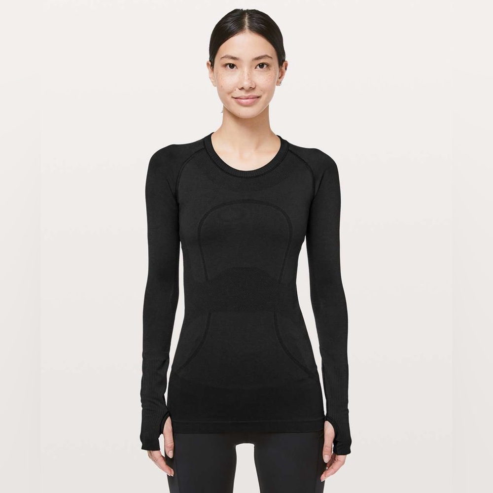Lululemon Black Long Sleeve Swiftly‎ Shirt 8